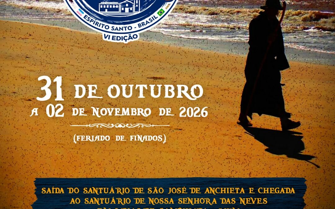 Inscreva-se para a 6ª edição da caminhada “Caminho dos Santuários” 2026